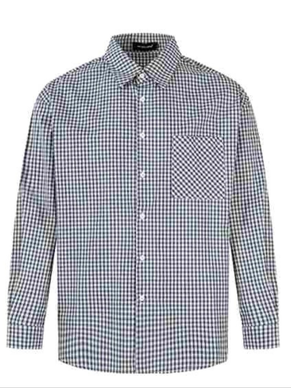 Green Gingham Long Sleeve Shirt